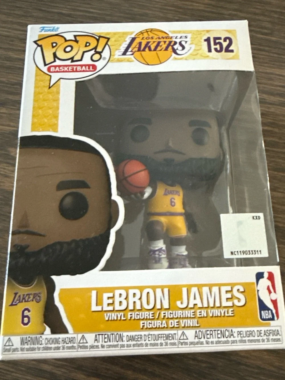 FUNKO POP! NBA LOS ANGELES LAKERS LEBRON JAMES #6 JERSEY POP #152 NIB New Vinyl